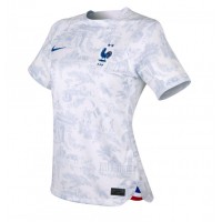 Camisa de time de futebol França Replicas 2º Equipamento Feminina Mundo 2022 Manga Curta